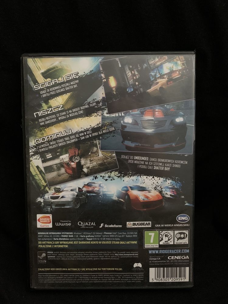 Ridge Racer unbounded Pc
