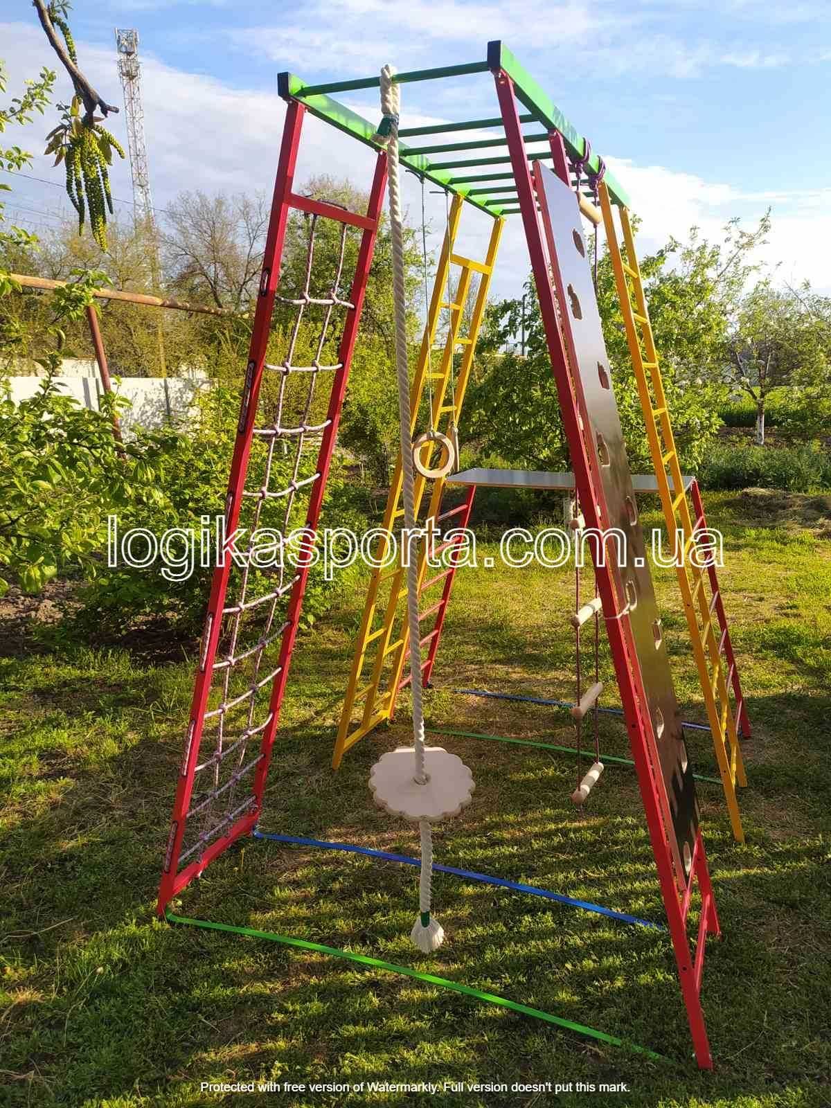 Горка и качели для двора. Игровая детская площадка высота 1,5-2 метра