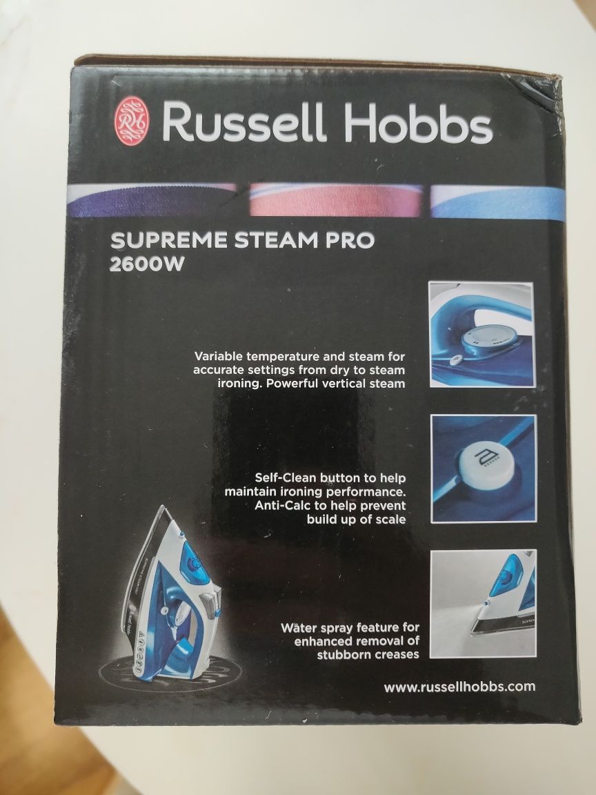 NOWE żelazko Russell Hobbs 2600W

SUPREME STEAM PRO

2600W

SUPREME ST