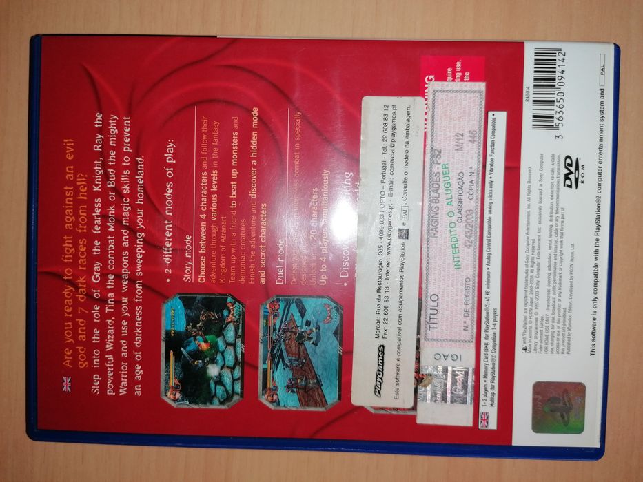 Jogo PS2 ( PlayStation 2 ) Raging Blades