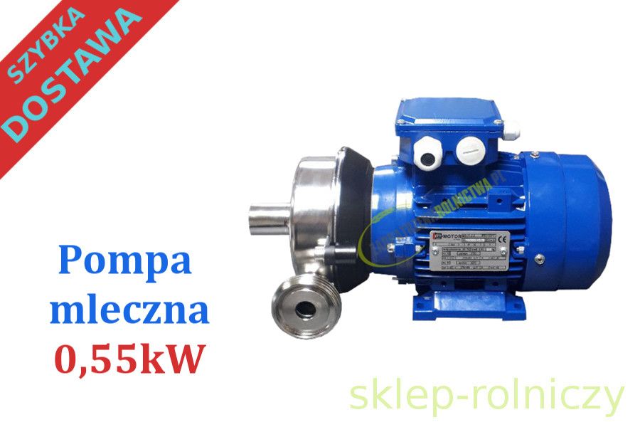Pompa mleczna MP55 0,55kW do dojarki NOWA super cena