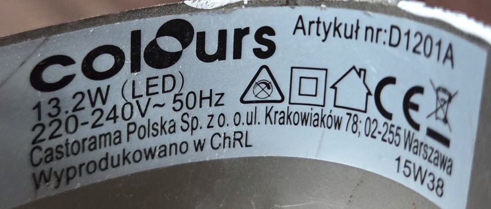 Lampa Led Colours D1201A wisząca