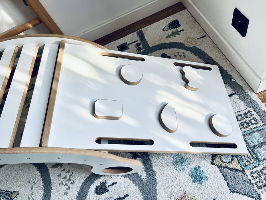 Bujak XL drewniany Montessori zjeżdżalnia wspinaczka