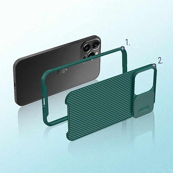 Etui Nillkin CamShield Pro z osłoną na aparat kamerę do iPhone 13 Pro