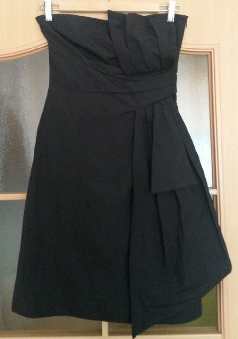 Karen Millen roz 36 mała czarna śliczna seksowna sukienka