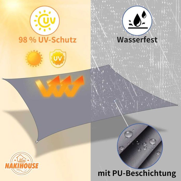Vela Lona Impermeável 4x5 - Cinza