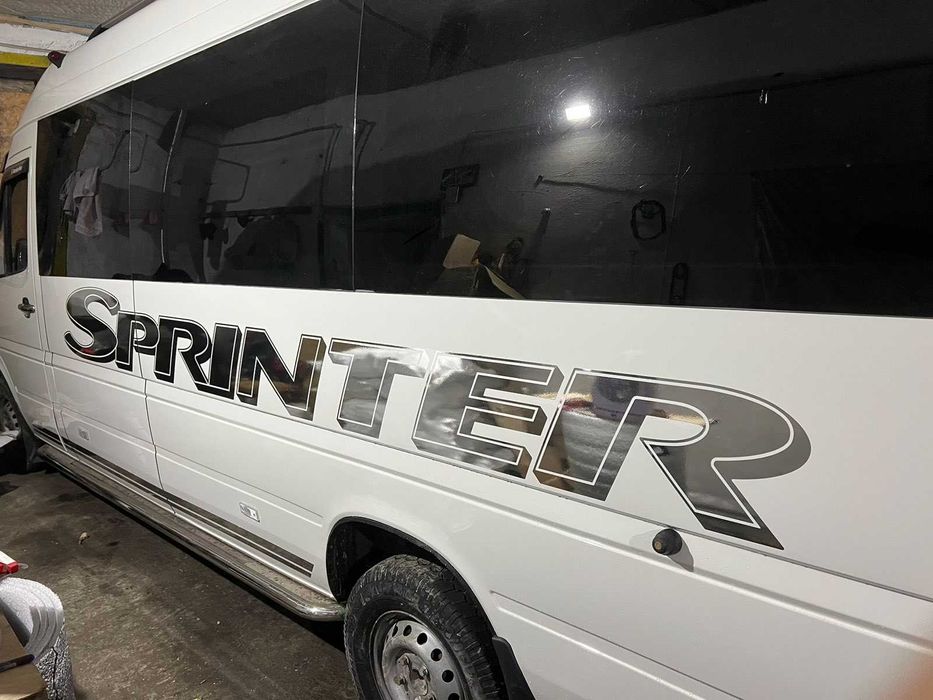 Sprinter наклейка хром метал дзеркальна