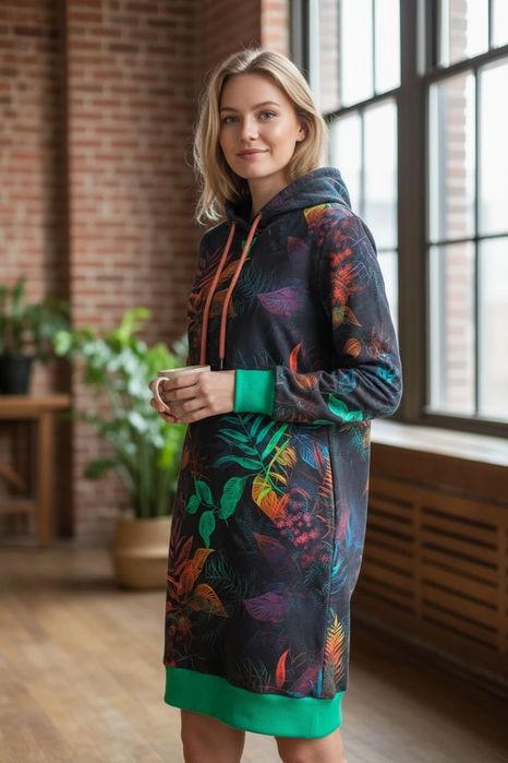 Auri Lili nowa sukienka - bluza Dharana piękny  wzór S/M