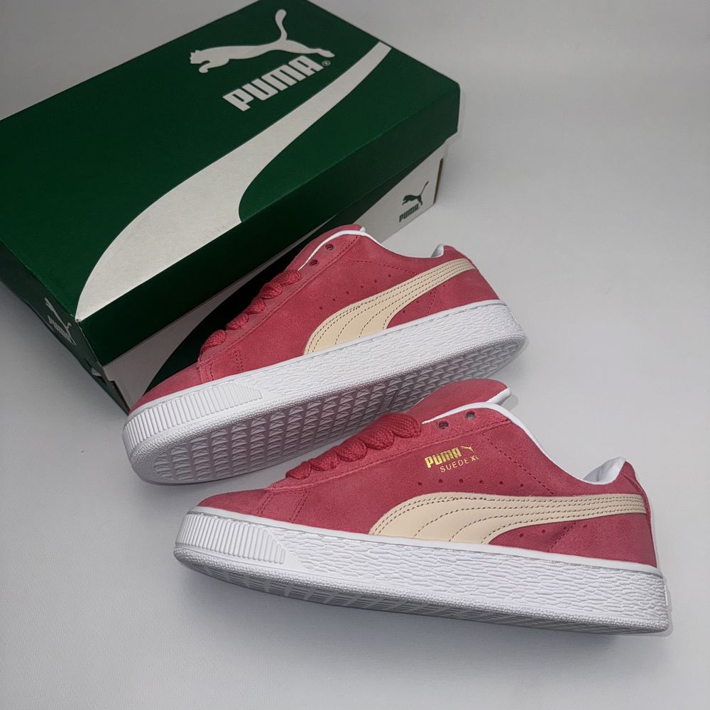 ОРИГІНАЛ! Puma suede XL розеві + додаткові шнурки
