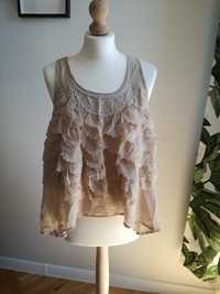 River Island l'art top bez rekawow XL uk14