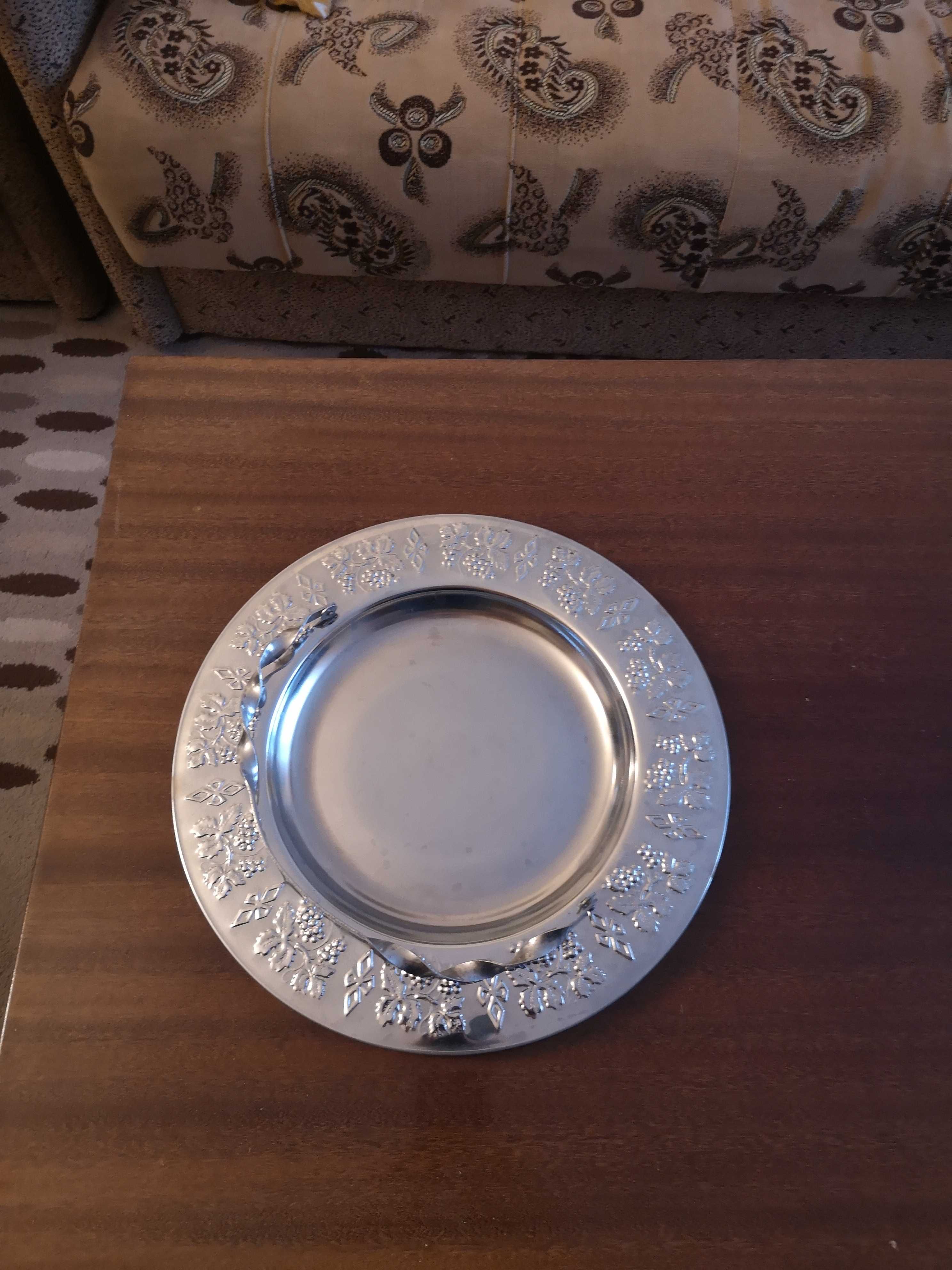 Patera posrebrzana duża
