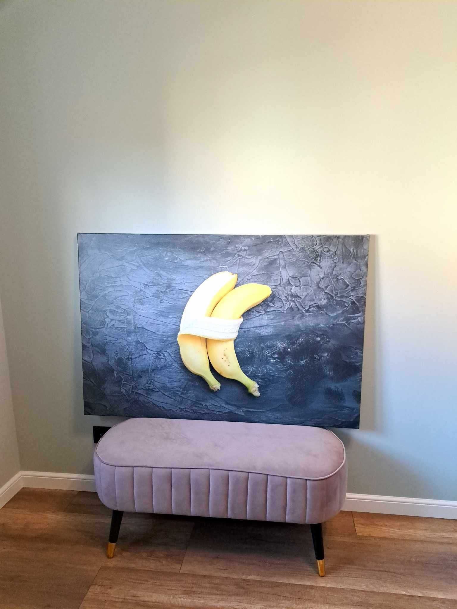 Obraz przytulone dwa banany