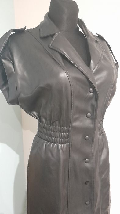 Sukienka z ekoskóry, Reserved, rozmiar S