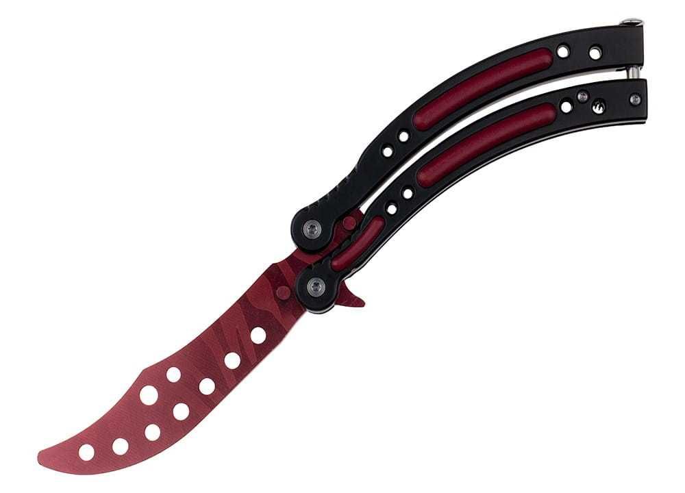 NOWY⇒ Bezpieczny Nóż Treningowy Motylek Ergonomiczny Uchwyt CS:GO