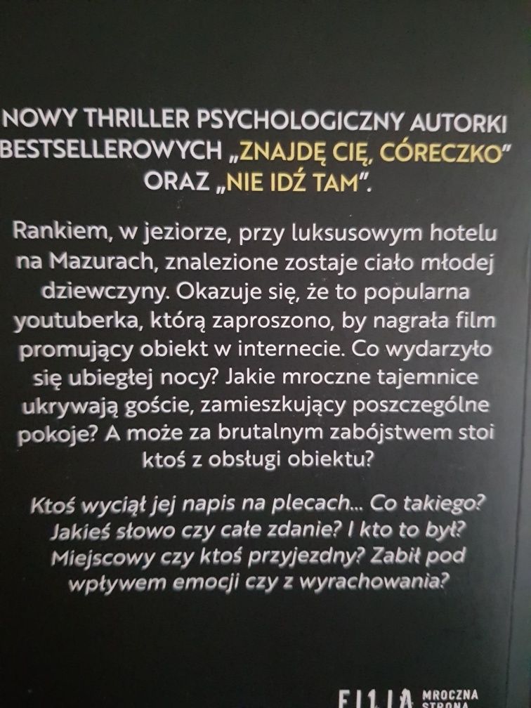 Dorota Glica "Hotel na uboczu" " Nie idź tam" "Osiemnastka"