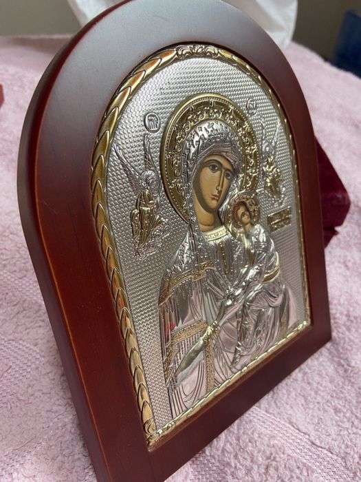 Грецька срібна ікона