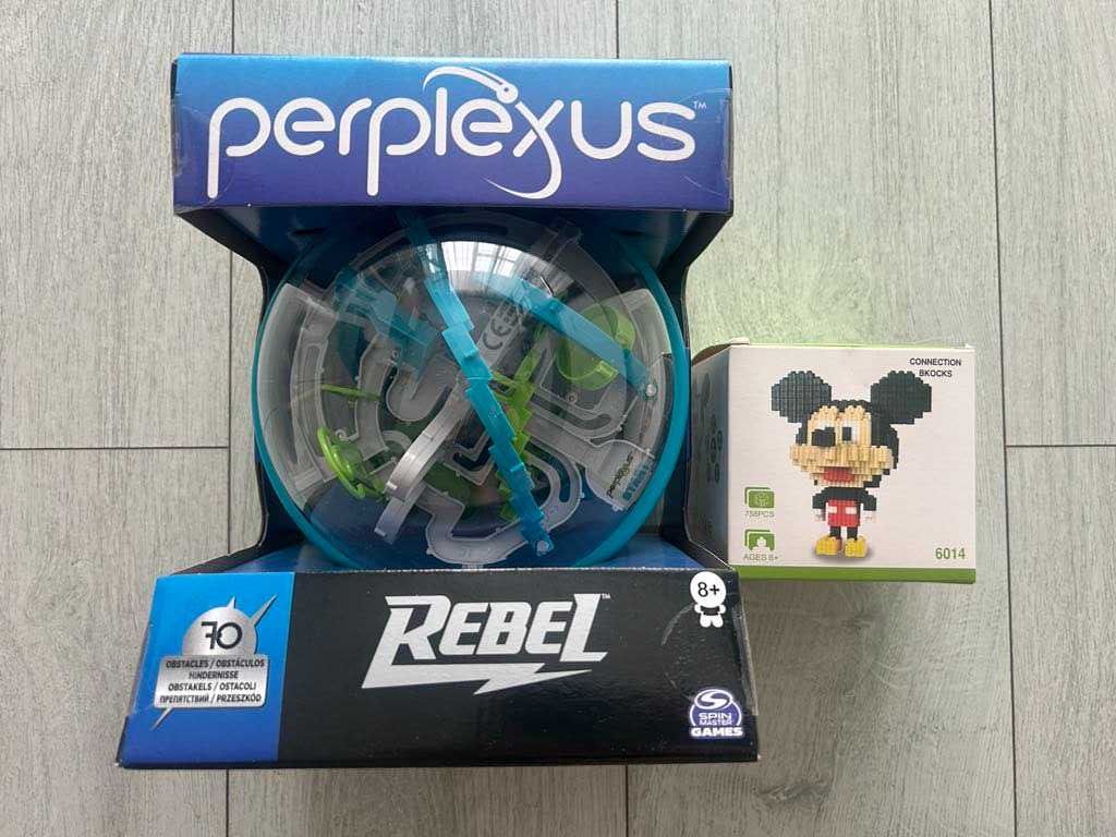 Nowy zestaw kula Perplexus Rebel + mini klocki Mickey Mouse prezent 8+