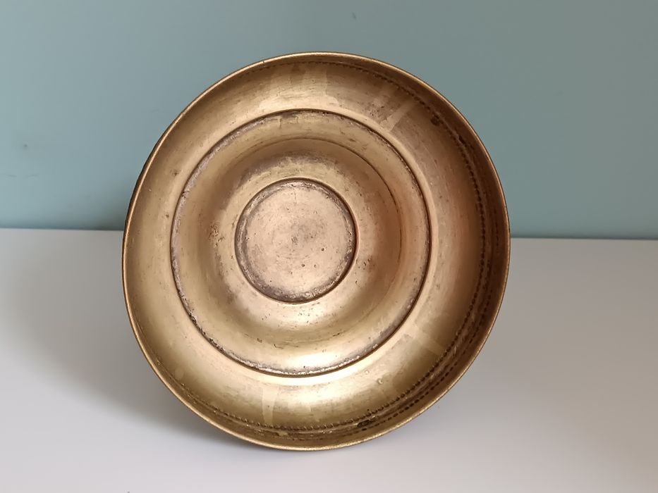 Patera secesja mosiądz , zabytek .