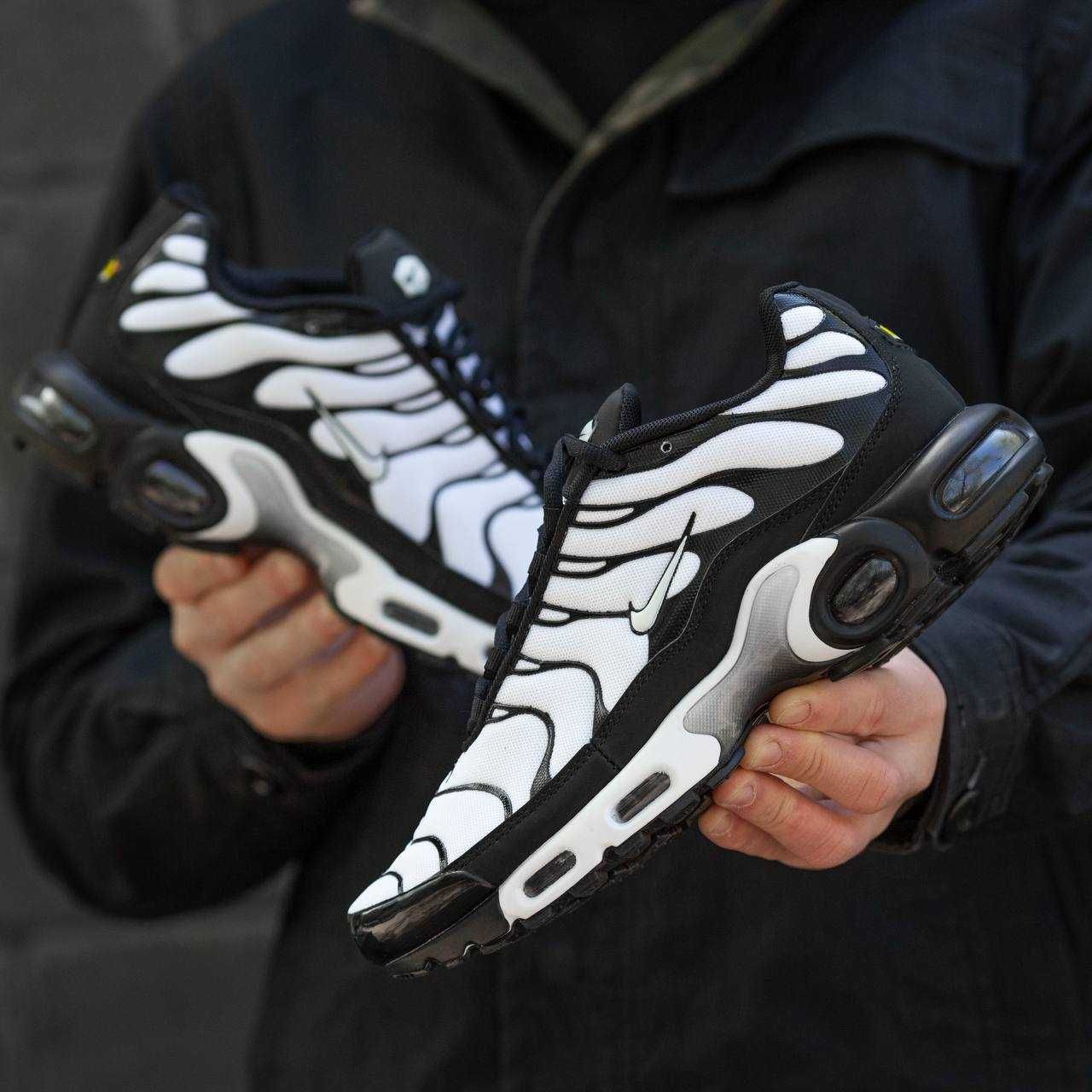 Nike Air Max TN+ Black\White кроссовки мужские nike tn (найк тн)