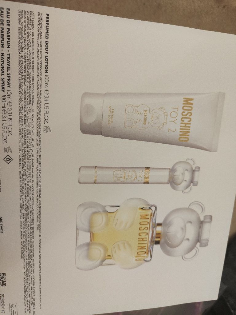 Moschino toy 2 zestaw prezentowy perfum balsam