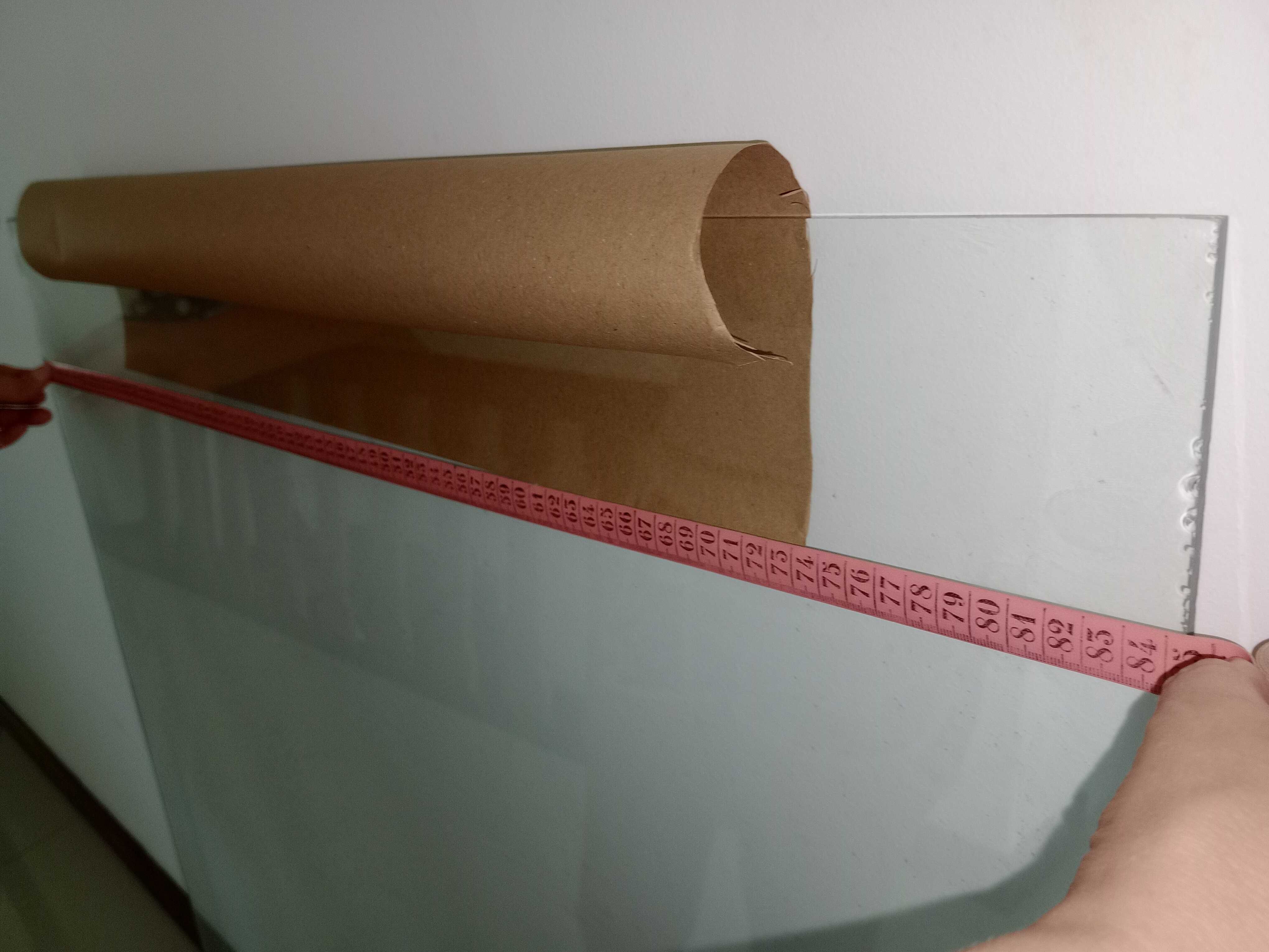 Vidro transparente retangular