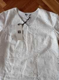 Вишита блуза, мережка, 46-48 розмір