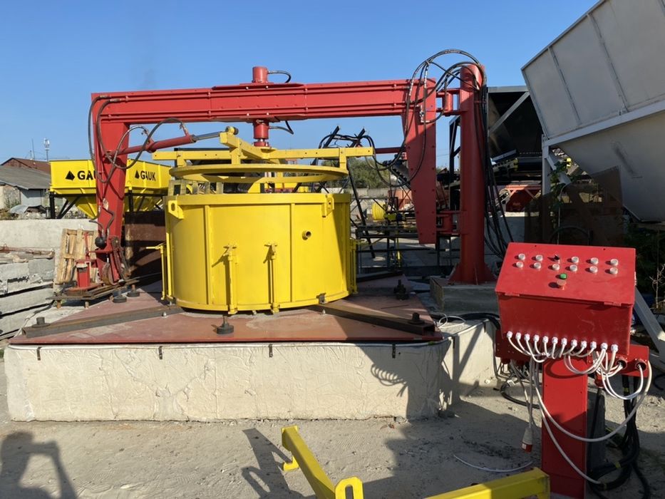 Вибропресс для производства колец ,Прес для бетонних кілець,Вибропресс