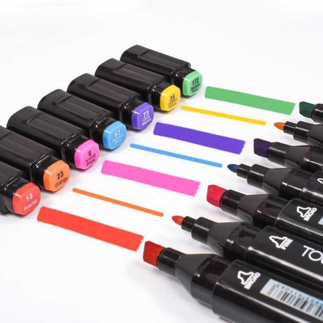 Набір маркерів для малювання Touch 120 шт./уп. двосторонні фломастери