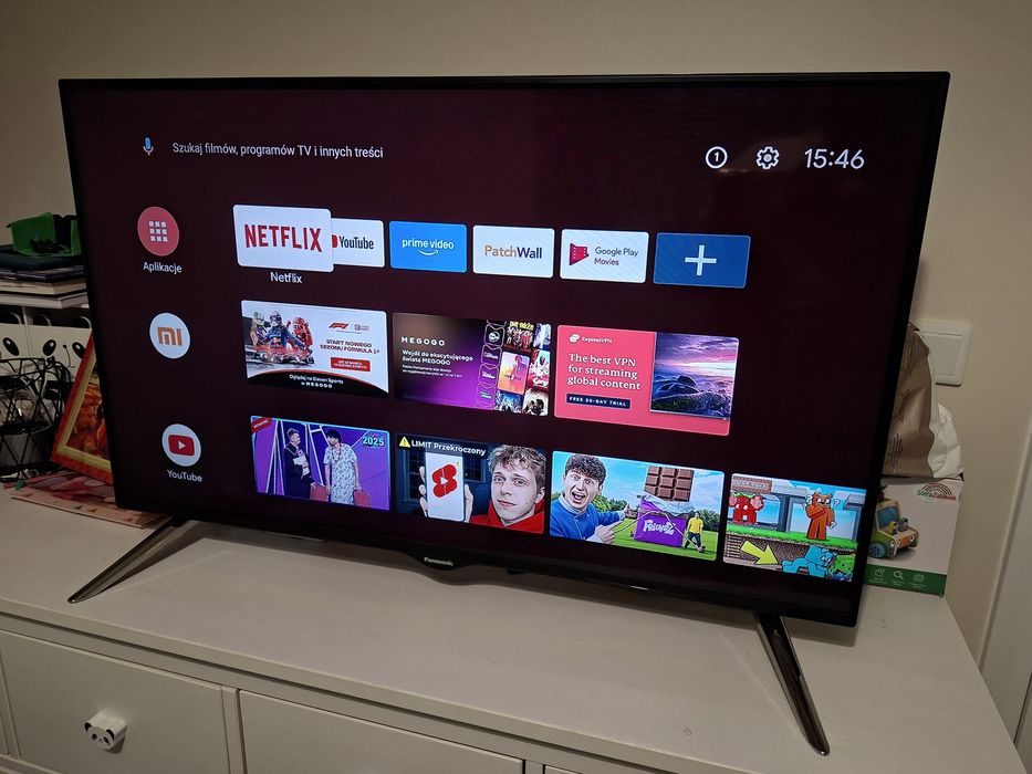 Telewizor Smart TV Android Netflix Wifi 200hz cienka ramka sliczny
