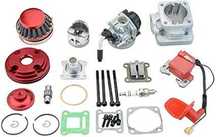 Gaźnik filtr cewka cylinder zestaw górny tłoka 2t Pocket Bike Mini