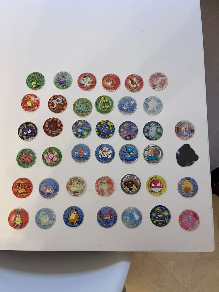 Tazos Pokémon- Os primeiros