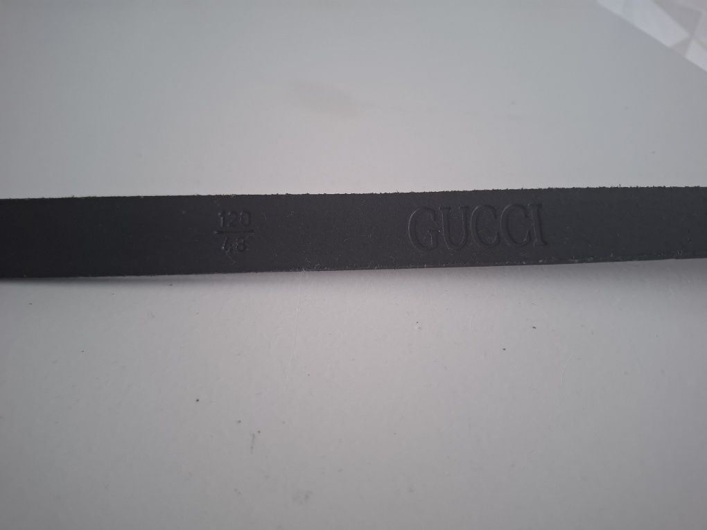 Pasek czarny Gucci