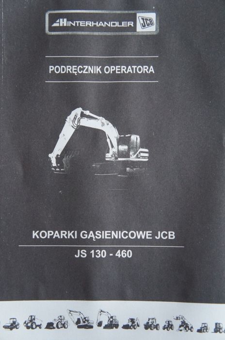 Instrukcja obsługi koparka gąsienicowa JCB JS460 JS330 JS260 JS240