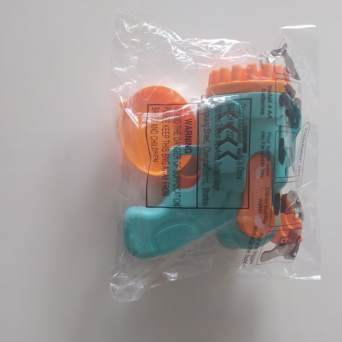 Pistola de bolas de sabão