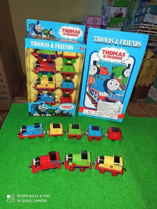 Потяг магнітний Томас поїзд конструктор цифри вагони магнитный поезд