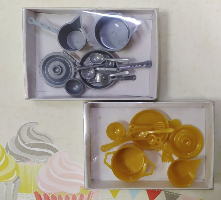 Лялькова мініатюра дитяча посудка. Кукольная миниатюра