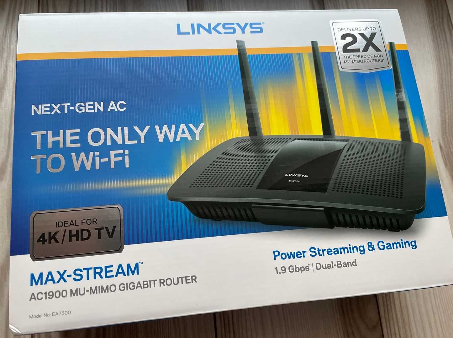 Router Linksys EA7500 V2 MU-MIMO Gigabit USB3.0 4K MAX-Stream