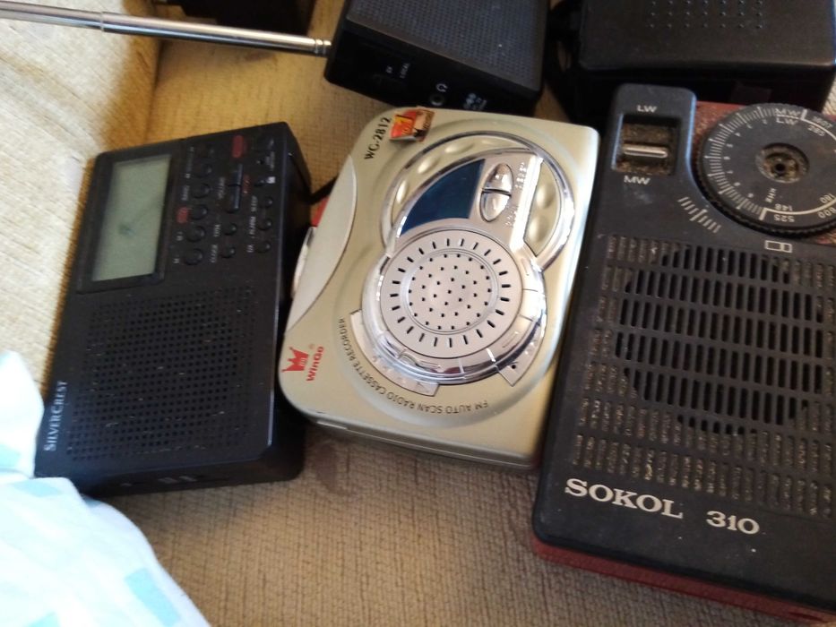 6 sztuk małe radia walkmeny sokół 310 wingo Panasonic silvercrest