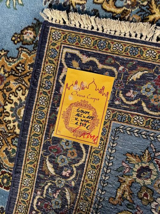 Kaszmirowy r.tkany dywan perski Ghoum Goum 165x105 galeria 8 tyś