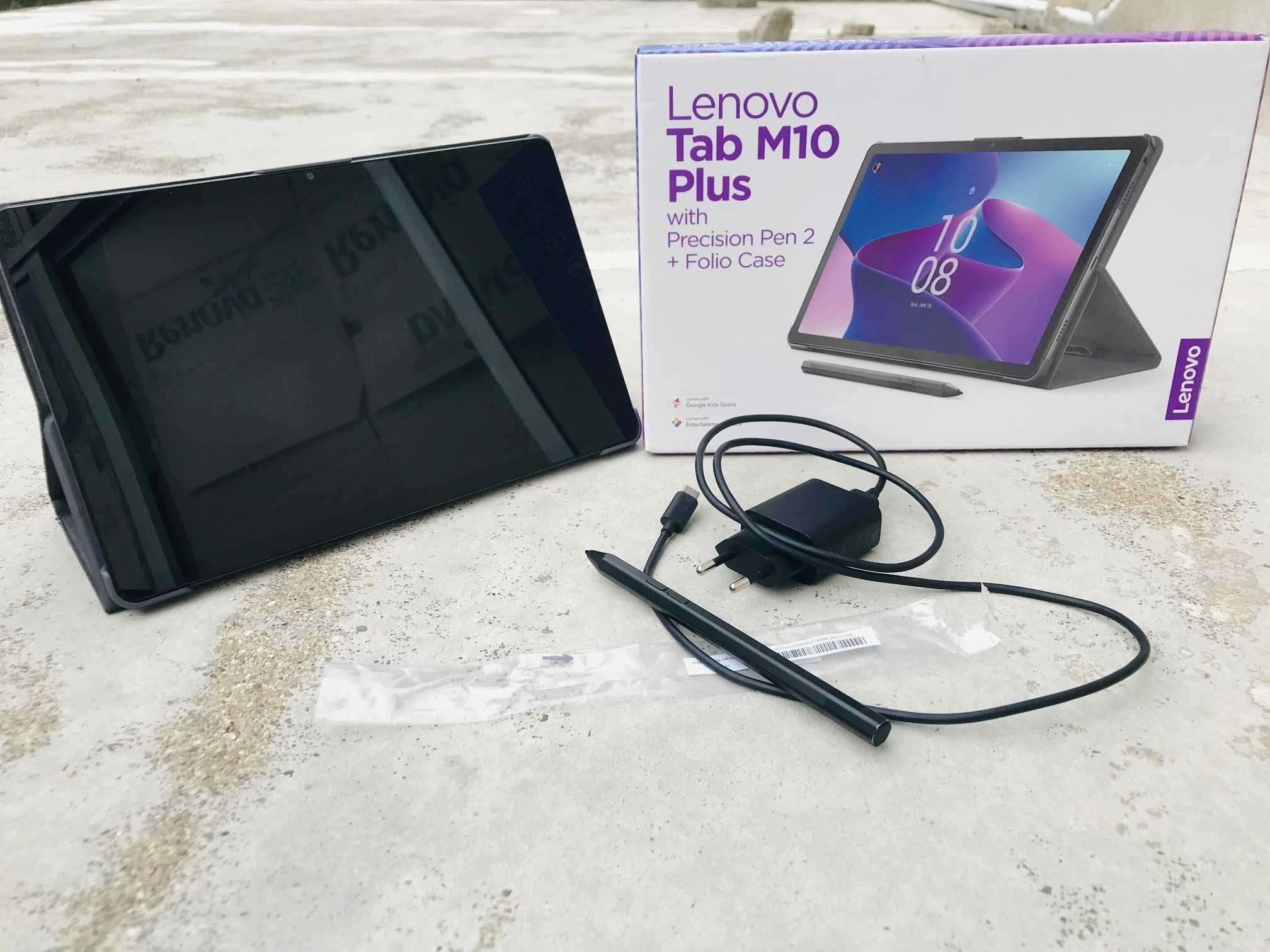 Lenovo Tab m10 plus 128gb + Precision Pen 2 + Folio Case