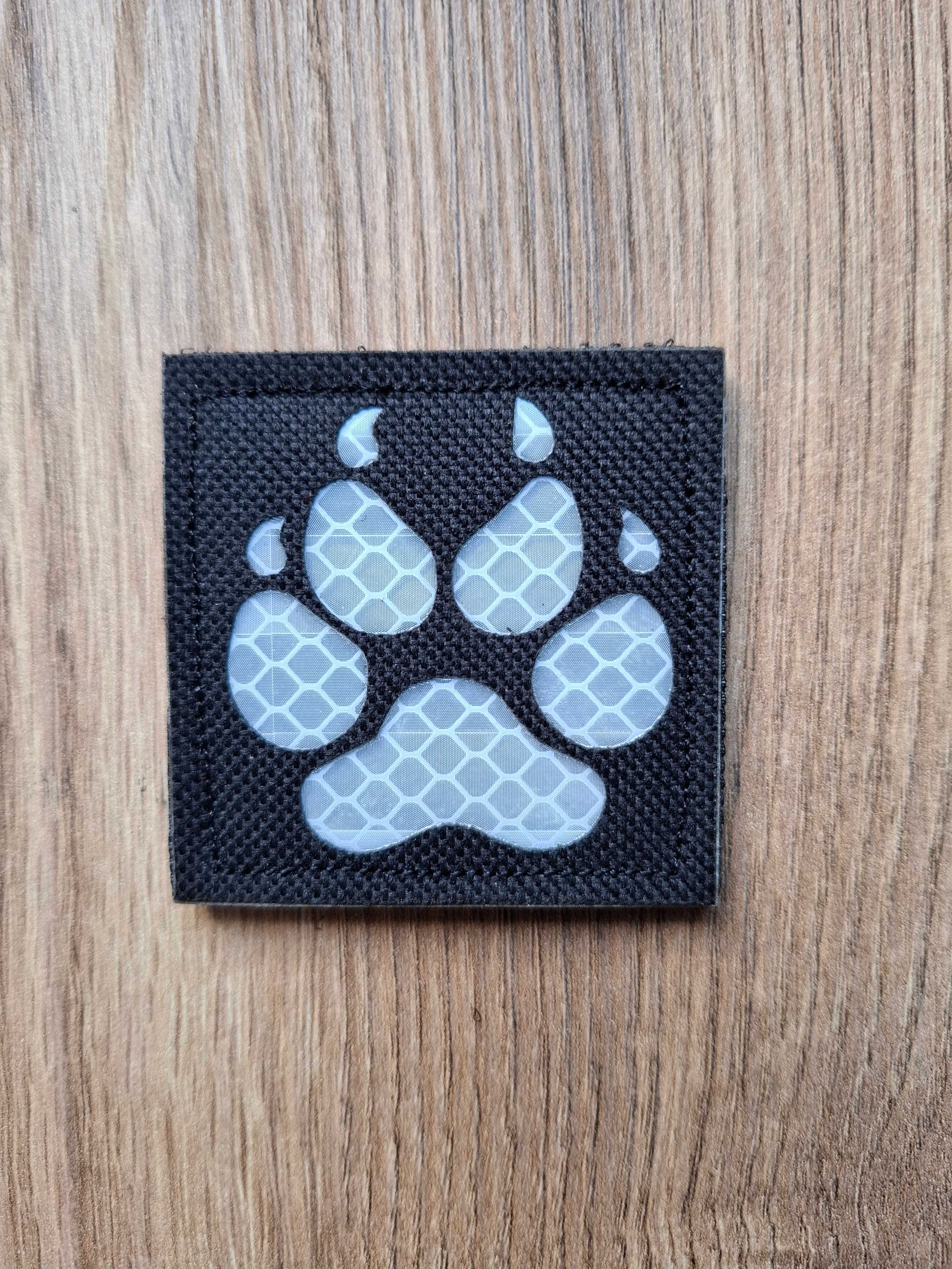 Naszywka Łapa Odblaskowa Laser Cut na rzep