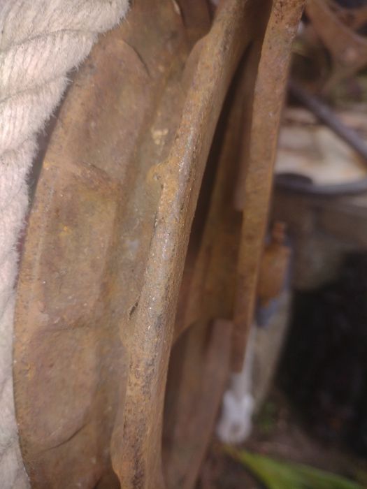 Stary bloczek okretowy solidny