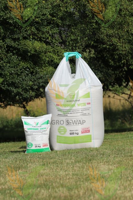 Wapno nawozowe granulowane magnezowe węglanowe czarna kreda PRODUCENT