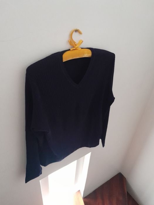 Pullover de homem azul escuro/Giovanni Galli