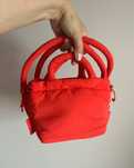 Torebka crossbody tote czerwona koralowa puffer bag jak Olend