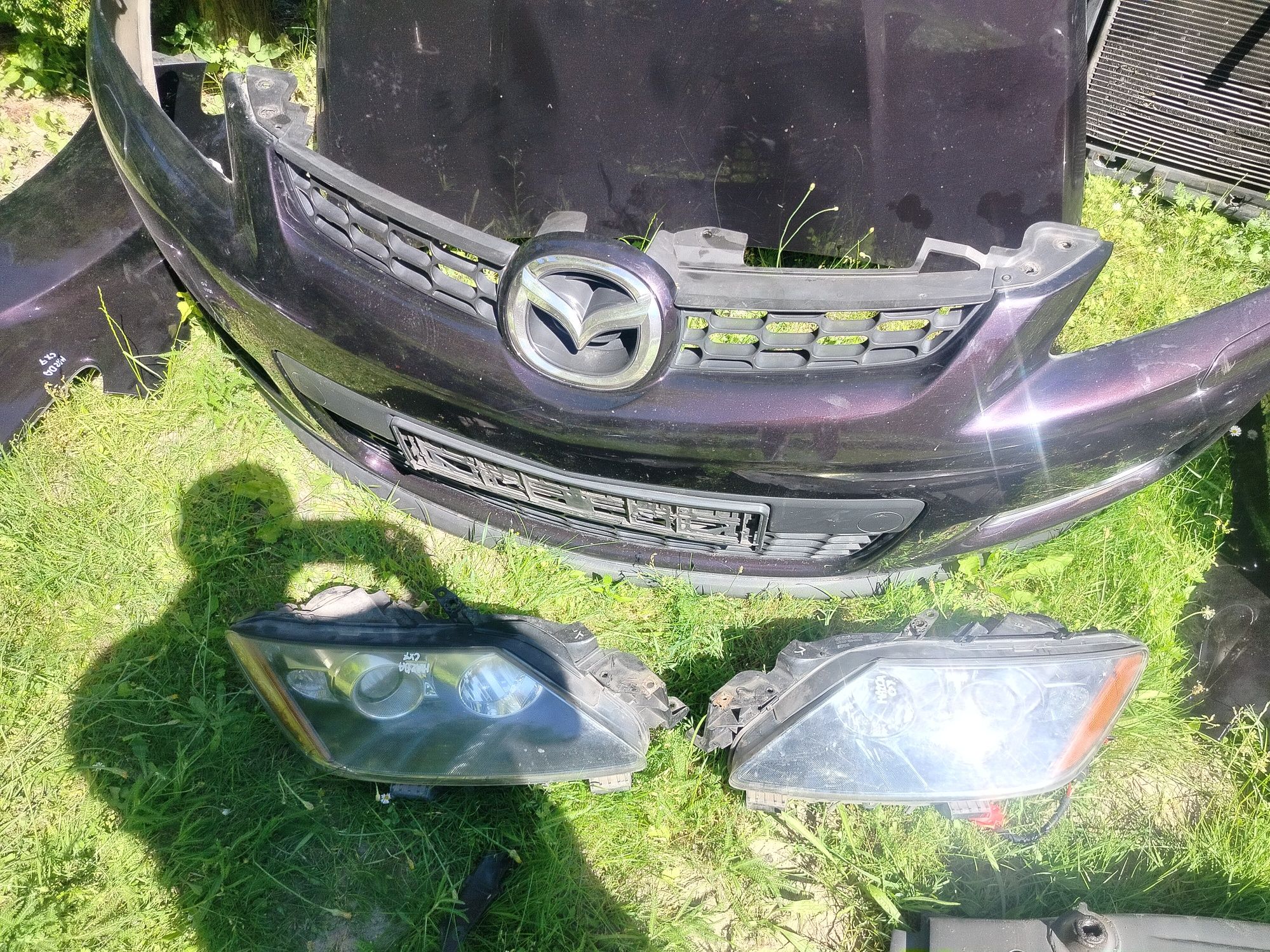 Zderzak maska lampa mazda cx7