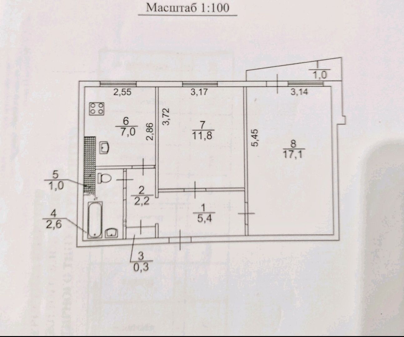 Продам квартиру 2к. Восточный-2, с ремонтом.