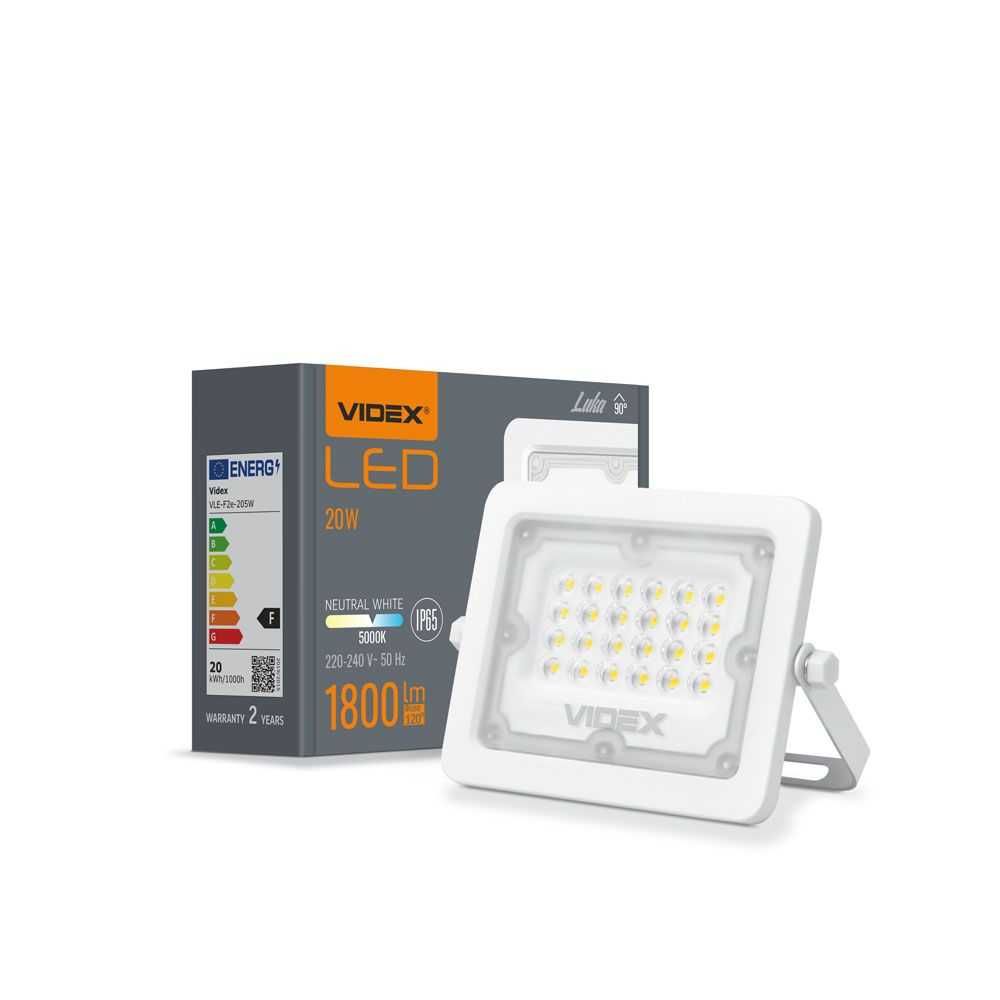 Naświetlacz halogen LED biały 5000K 20W IP65