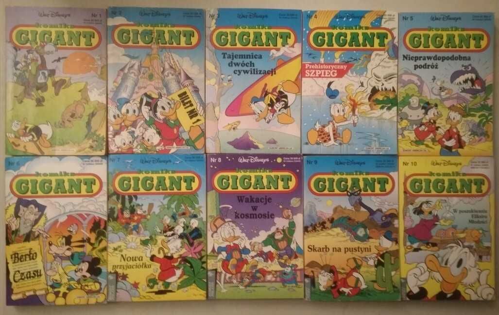 Komiks Gigant Nr 2 ,5 , 6,7,8 i 10