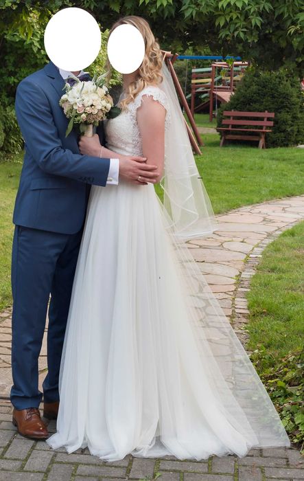 Suknia ślubna + welon + obuwie - okazja!